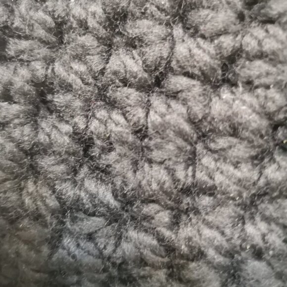 Vintage Crochet Knit Granny Square Snood Hoodie Scarf - chic gift! - Picture 4 of 5